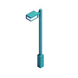Isometric Surveillance Camera Icon | Modern Security Design
