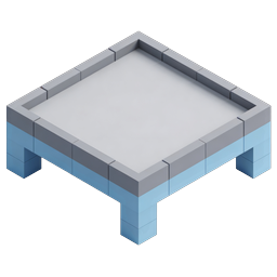 Isometric Table Platform 3D Icon for Modern UI Design