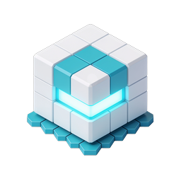 Isometric Tech Cube Icon - Modern 3D Server Module