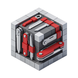 ไอคอนกล่องเครื่องมือแบบ Isometric - ภาพประกอบชุดเครื่องมือ 3D