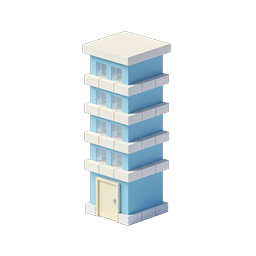 Isometric Tower Building 3D Icon
