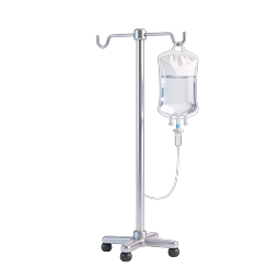 IV Drip Stand Medical Equipment Icon | 3D Realistic
