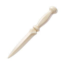 Ivory Dagger Icon - Realistic 3D Weapon Design