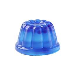 Blue Jelly Icon for Culinary Designs