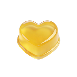 Vibrant Yellow Heart Icon for Love and Positivity