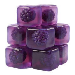 Stylish Purple Berry Gel Icon for Food Branding