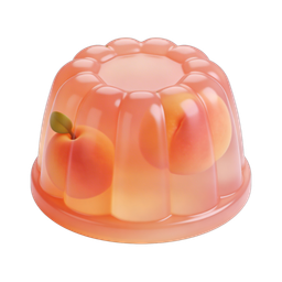 Peach Jelly Icon: Delightful Dessert Representation