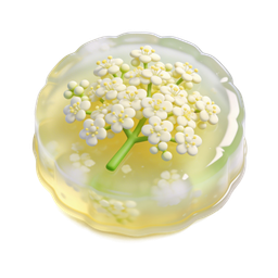 Flower Jelly Icon for Culinary and Food Designs