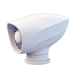 Jet Engine Turbofan 3D Icon - Aviation Propulsion
