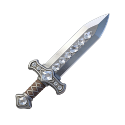 Icône d'épée fantastique ornée de bijoux pour jeux et RPG