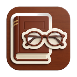 Journal and Glasses Icon | Realistic 3D Reading Diary