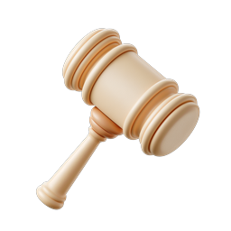 Judge Gavel Icon | Legal & Justice 3D Icon