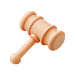 Judge's Gavel Icon - Law & Justice Symbol