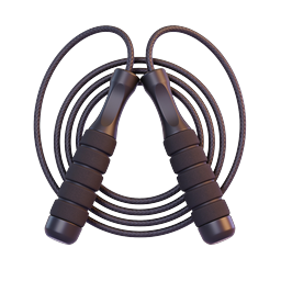 Jump Rope Icon - Fitness Equipment 3D Render
