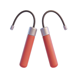 Jump Rope Fitness 3D Icon | Sports Equipment