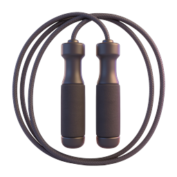 Jump Rope Fitness Icon - Premium 3D Render
