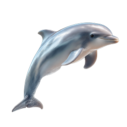 Jumping Dolphin Icon - Realistic 3D Marine Life
