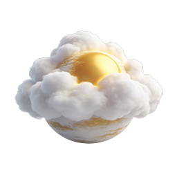 Jupiter Cloud Sphere 3D Icon - Celestial Wonder