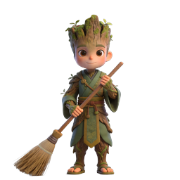 Tree Spirit Shrine Keeper - Japanese Folklore 3D Character