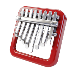 Kalimba Thumb Piano 3D Music Instrument Icon
