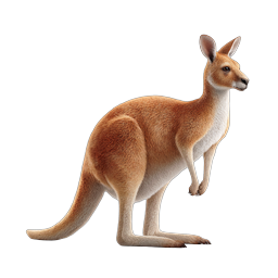 Realistic Kangaroo Icon - Australian Wildlife Vector