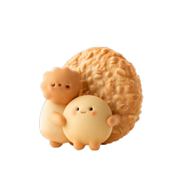 Kawaii Clay Cookie Characters - Cute 3D Mascot Icon