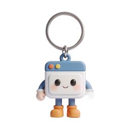 Cute Kawaii Keychain Character 3D Icon
