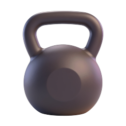 Stylish Kettlebell Icon for Fitness Projects