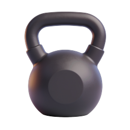 Kettlebell Fitness Icon for Workout and Training