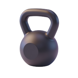 Stylish Kettlebell Icon for Fitness Use