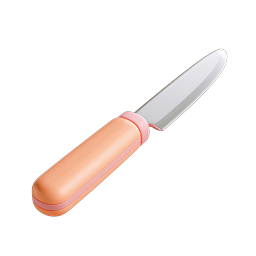 Stylish Kitchen Knife Icon for Food Lovers