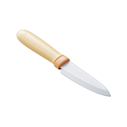 Ícone de Faca de Cozinha Realista - Design de Utensílio Culinário