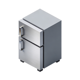 Modern Kitchen Refrigerator Icon - Sleek Design