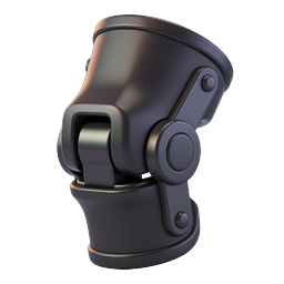 Mechanical Knee Joint Prosthetic Icon - 3D Medical