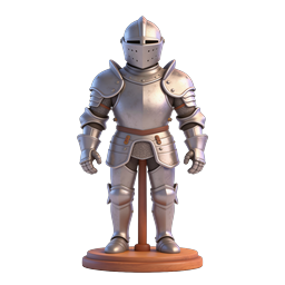 3D Knight Armor Icon - Medieval Suit of Plate Armor
