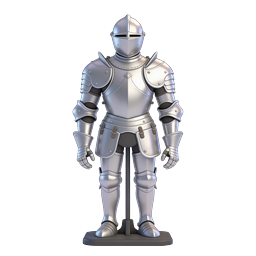 Armure de chevalier médiéval - Icône 3D réaliste