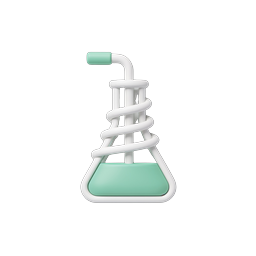 Laboratory Flask 3D Icon - Science & Chemistry