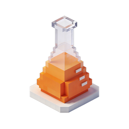 Stylized Lab Flask Icon for Science and Education