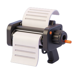 Label Maker Gun Icon - 3D Tape Dispenser