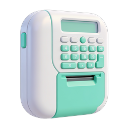 Label Printer Icon - 3D Receipt Printing Device