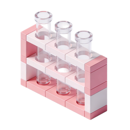 Test Tube Rack Icon for Science and Education