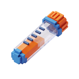 Colorful Test Tube Icon for Science Projects