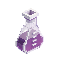 Isometric Laboratory Flask Icon for Science and Education