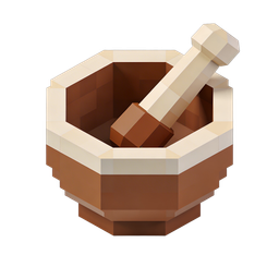 Stylish Mortar and Pestle Icon for Culinary Use