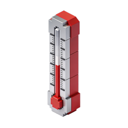 Modern Thermometer Icon for Health and Monitoring