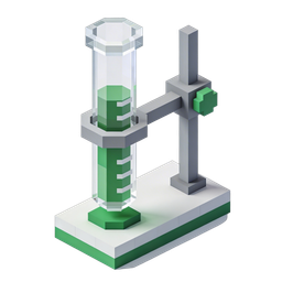 Laboratory Measuring Cylinder Icon for Science and Education