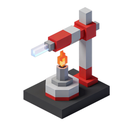 Innovative Factory Laser Cutting Icon for Technology Use