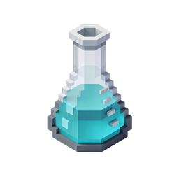 Stylized Laboratory Flask Icon for Science and Education