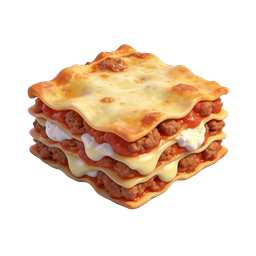 Delicious 3D Lasagna Stack Food Icon