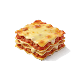 맛있는 라자냐 아이콘 - 3D 이탈리아 음식 일러스트레이션